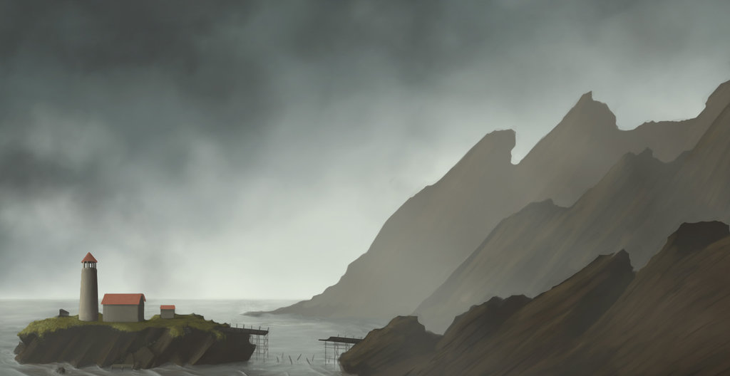 Final concept art for the island in Northwest.